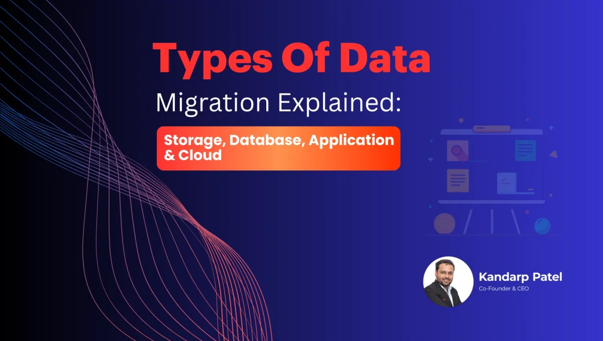 Types of data migration explained including storage, database, application, and cloud migration