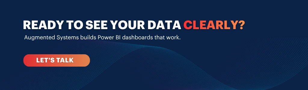 Power BI dashboard and data visualization services helping businesses see data clearly and make informed decisions